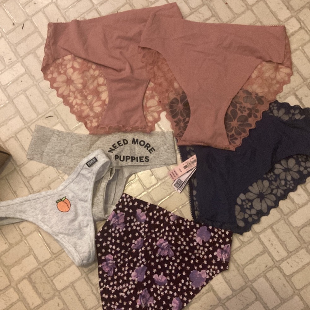 NWT 6 PAIRS VICTORIA SECRET PINK SIZE XS PANTIES